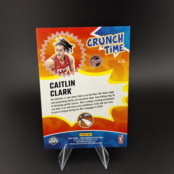 2025 Panini Donruss WNBA Caitlin Clark Crunch Time Green Fireworks 132/399 - Picture 2 of 2
